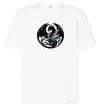 Футболка Оверсайз Дракони коло Білий фото