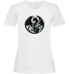 Женская футболка Дракони коло Белый фото