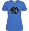 Женская футболка Дракони коло Ярко-синий фото