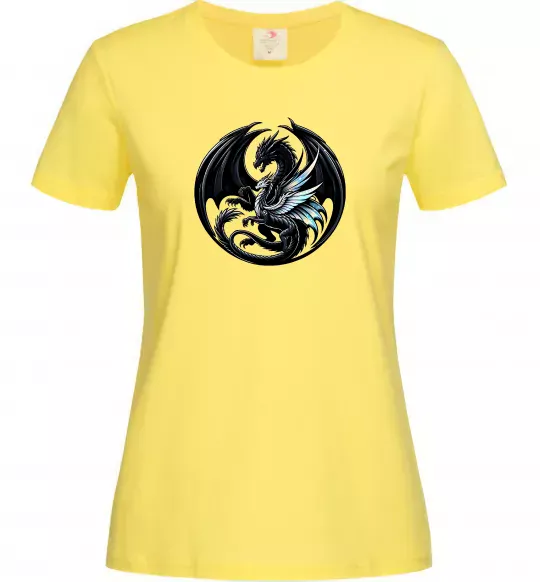 Женская футболка Дракони коло Лимонный фото