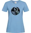 Женская футболка Дракони коло Голубой фото