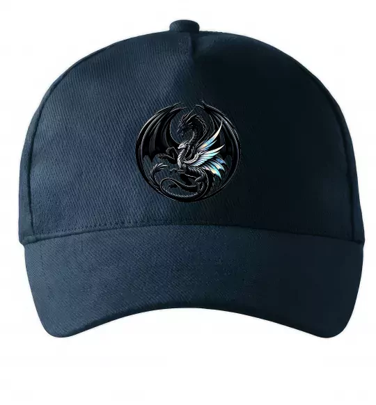 Кепка Дракони коло Темно-синій фото