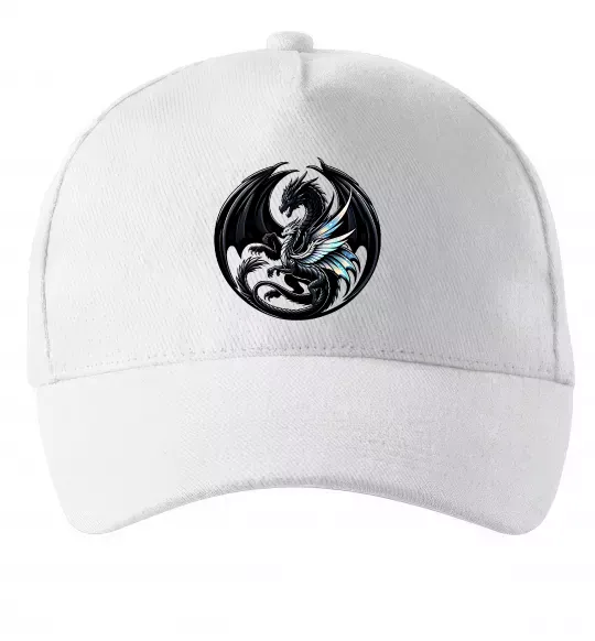 Кепка Дракони коло Білий фото
