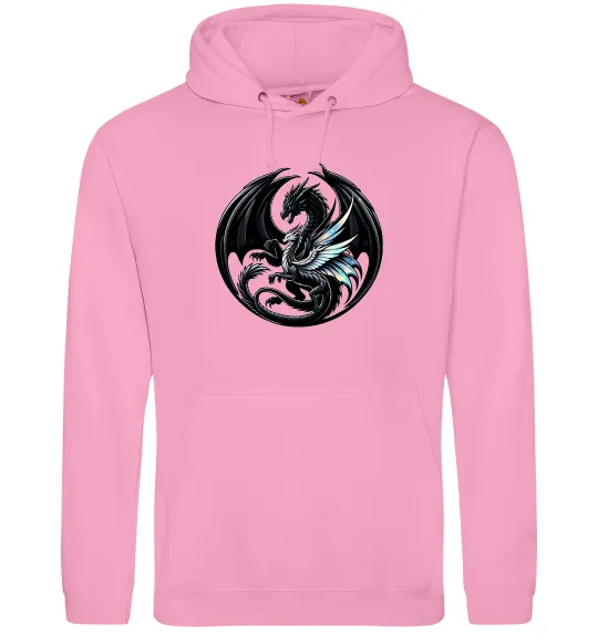 Женская толстовка (худи) Дракони коло Розовый фото