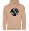Женская толстовка (худи) Дракони коло Песочный фото
