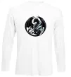 Лонгслив Дракони коло Белый фото