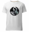 Мужская премиум футболка Дракони коло Белый фото