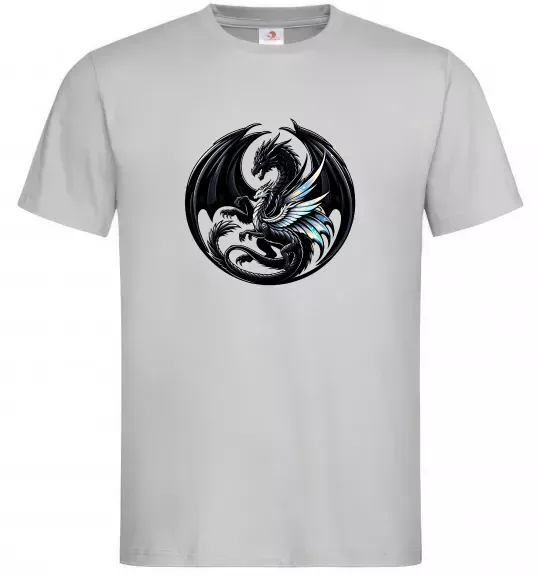 Мужская футболка Дракони коло Серый фото