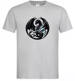 Мужская футболка Дракони коло Серый фото
