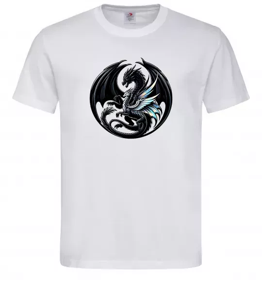 Мужская футболка Дракони коло Белый фото