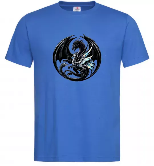 Мужская футболка Дракони коло Ярко-синий фото
