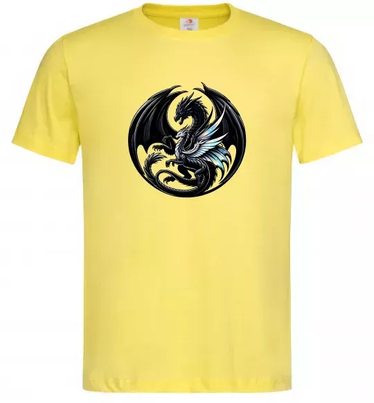 Мужская футболка Дракони коло Лимонный фото