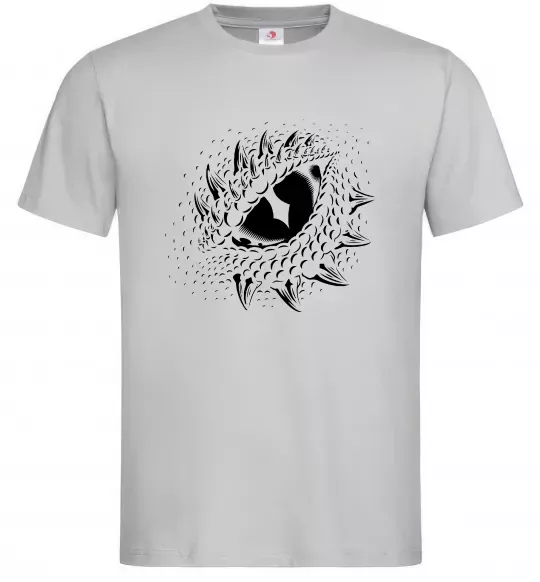 Мужская футболка Dragon eye Серый фото