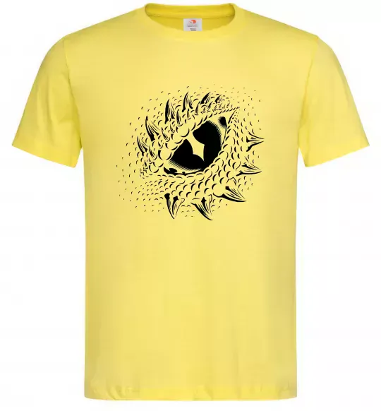Мужская футболка Dragon eye Лимонный фото