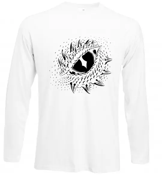 Лонгслив Dragon eye Белый фото