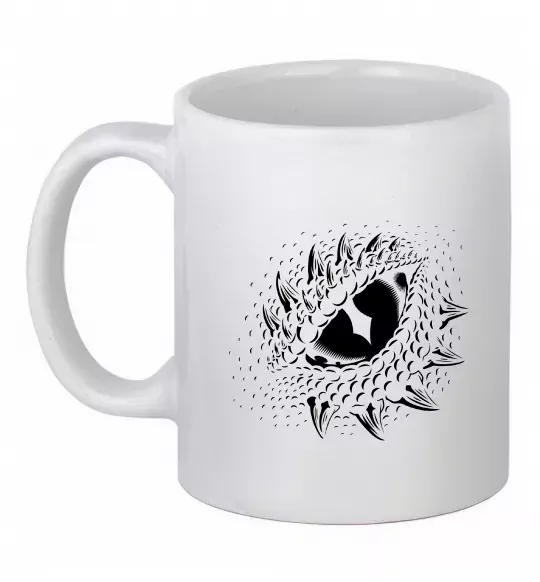 Чашка керамическая Dragon eye Белый фото