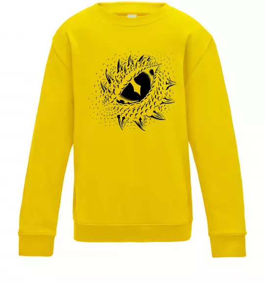 Детский Свитшот Dragon eye Солнечно желтый фото