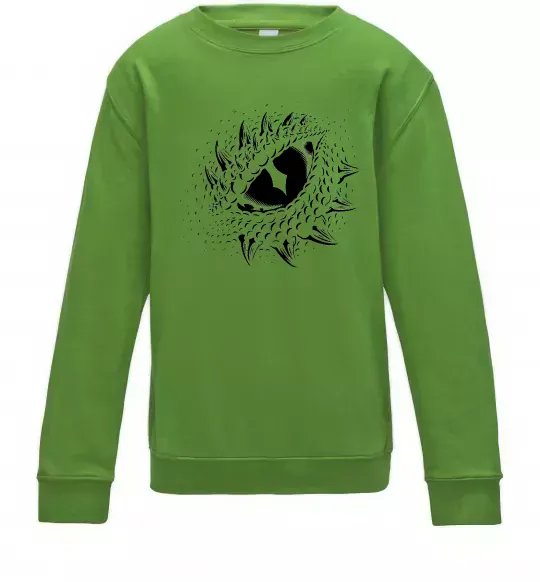 Детский Свитшот Dragon eye Лаймовый фото