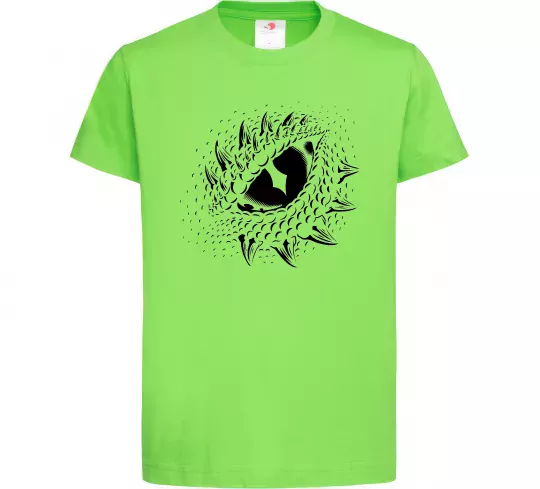 Детская футболка Dragon eye Лаймовый фото