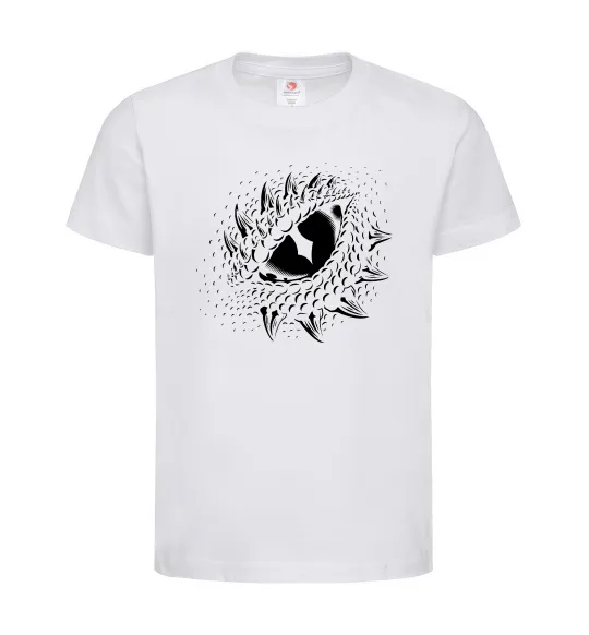 Дитяча футболка Dragon eye Білий фото