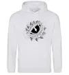 Женская толстовка (худи) Dragon eye Серый меланж фото