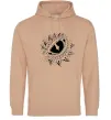 Женская толстовка (худи) Dragon eye Песочный фото