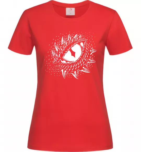 Жіноча футболка Dragon eye Червоний фото