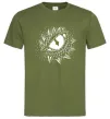 Мужская футболка Dragon eye Оливковый фото
