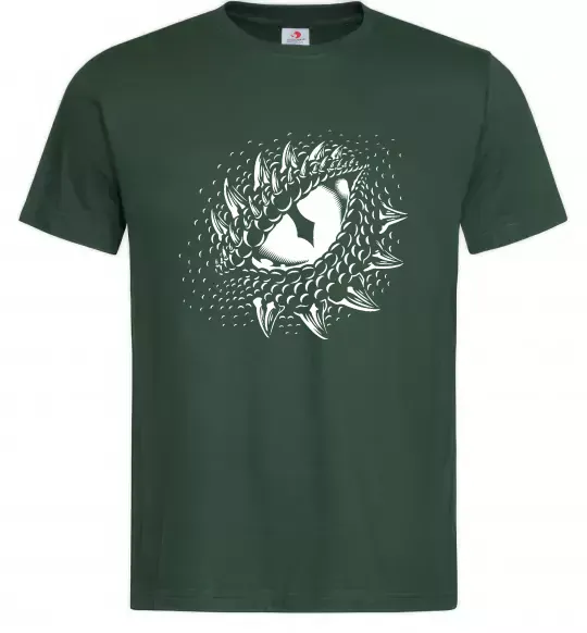 Мужская футболка Dragon eye Темно-зеленый фото