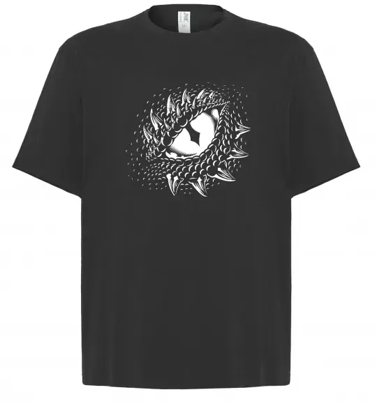 Футболка Оверсайз Dragon eye Черный фото