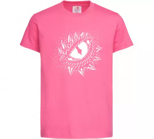 Детская футболка Dragon eye Ярко-розовый фото