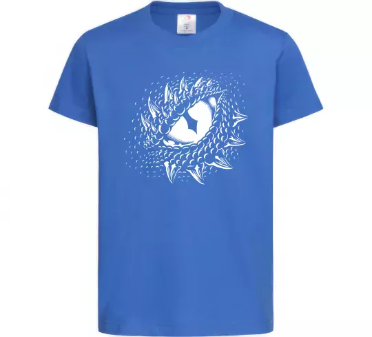 Детская футболка Dragon eye Ярко-синий фото