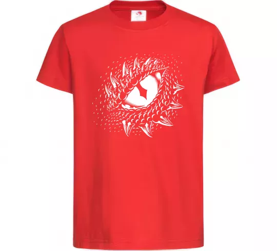 Детская футболка Dragon eye Красный фото