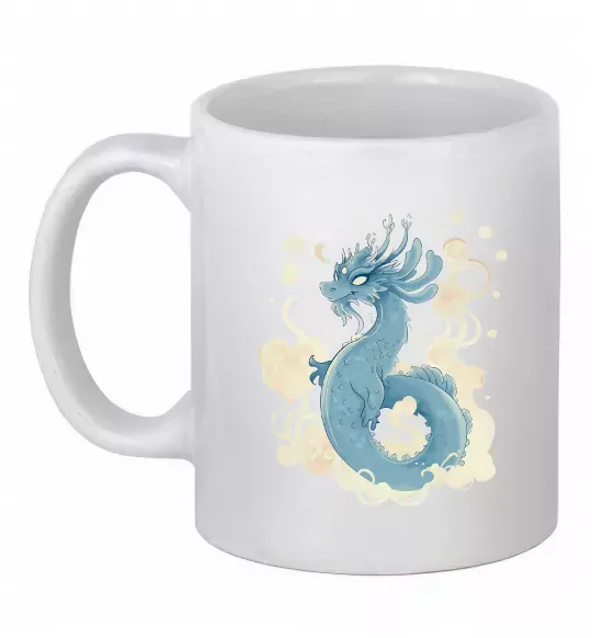 Чашка керамическая Air dragon Белый фото