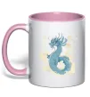 Чашка с цветной ручкой Air dragon Нежно розовый фото