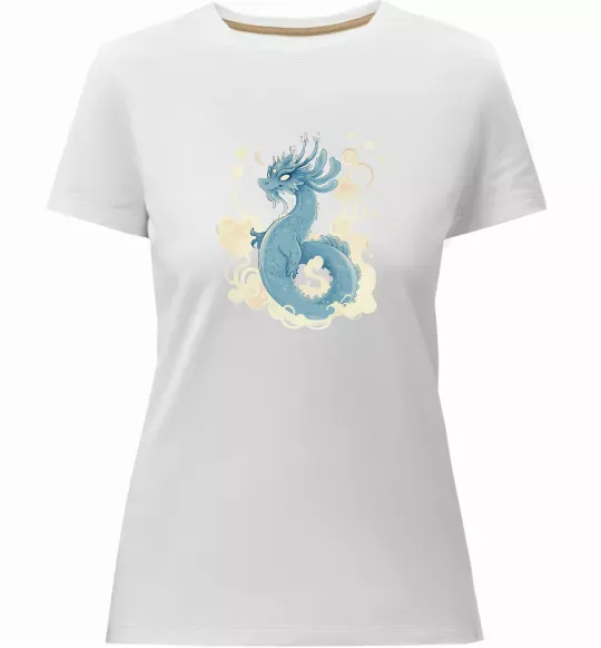 Женская премиум футболка Air dragon Белый фото