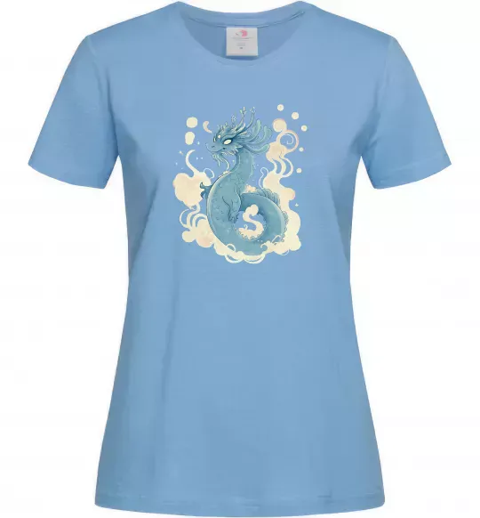 Жіноча футболка Air dragon Блакитний фото