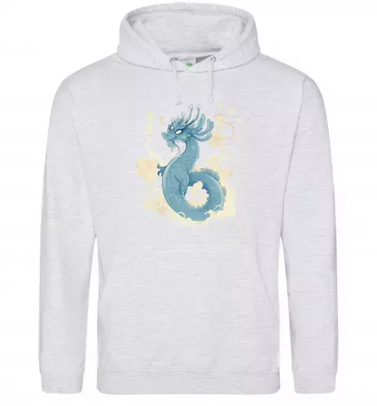 Чоловіча толстовка (худі) Air dragon Сірий меланж фото