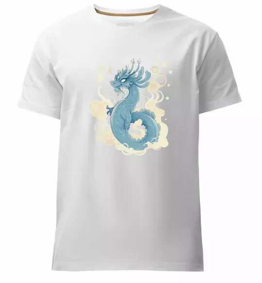 Мужская премиум футболка Air dragon Белый фото