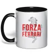 Чашка с цветной ручкой Forza ferrari Черный фото