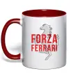Чашка с цветной ручкой Forza ferrari Красный фото