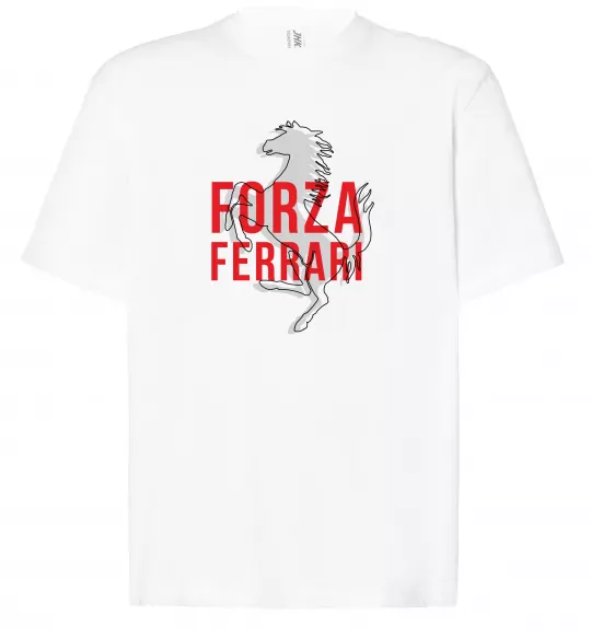 Футболка Оверсайз Forza ferrari Белый фото