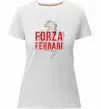 Женская премиум футболка Forza ferrari Белый Женская премиум футболка Forza ferrari Белый фото