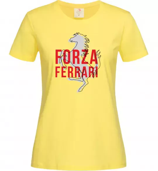 Женская футболка Forza ferrari Лимонный фото