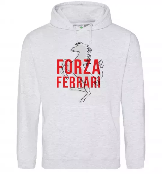 Чоловіча толстовка (худі) Forza ferrari Сірий меланж фото