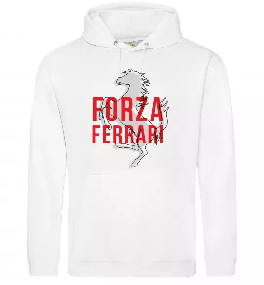 Женская толстовка (худи) Forza ferrari Белый фото