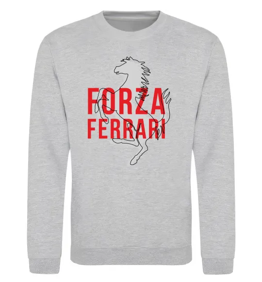 Світшот Forza ferrari Сірий меланж фото