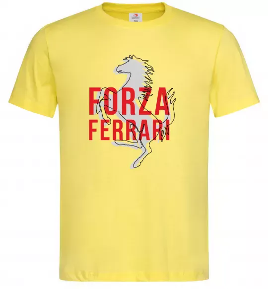 Мужская футболка Forza ferrari Лимонный фото