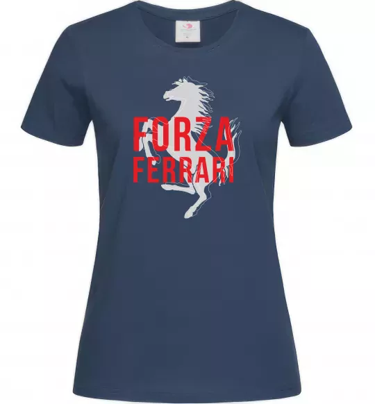 Женская футболка Forza ferrari Темно-синий фото