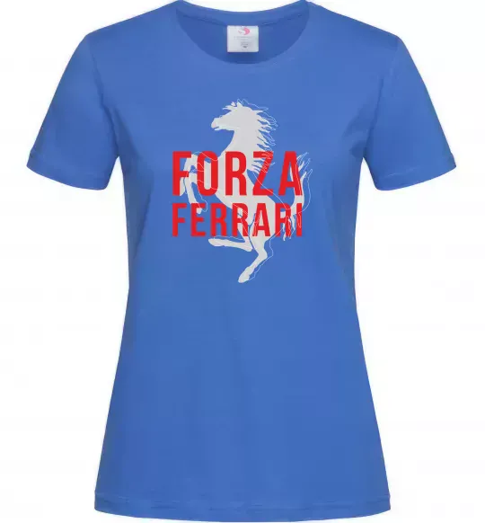 Женская футболка Forza ferrari Ярко-синий фото
